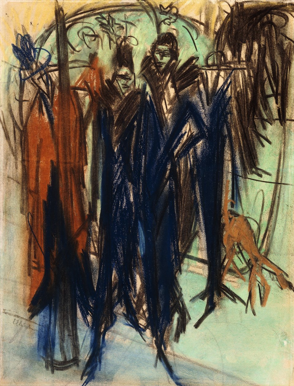 Prostituta, Friedrichstrasse, Berlino da Ernst Ludwig Kirchner