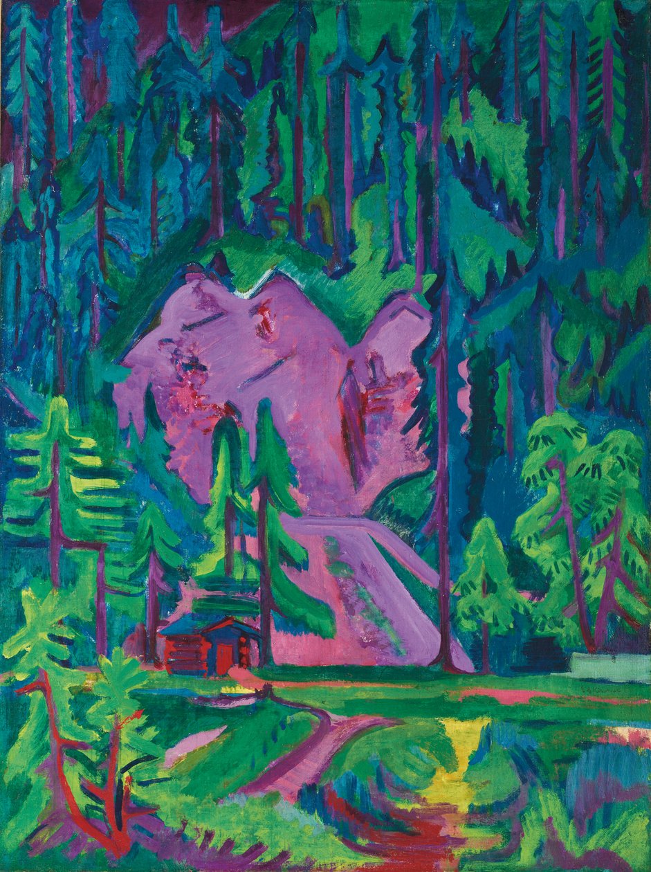 Cava a Wildboden, c.1923 da Ernst Ludwig Kirchner