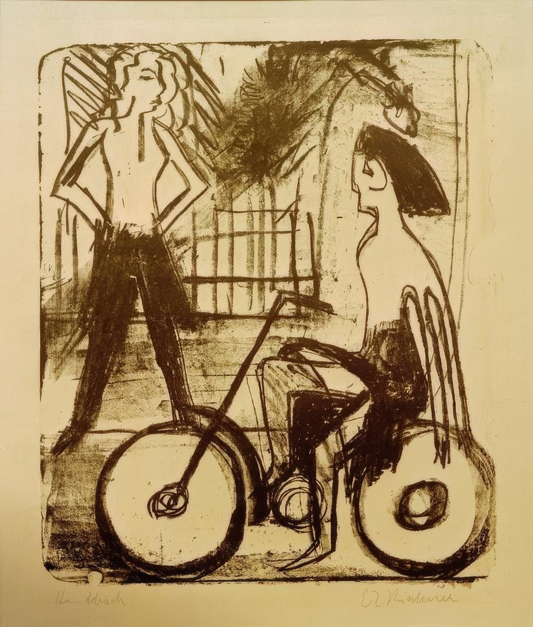 Ciclista da Ernst Ludwig Kirchner