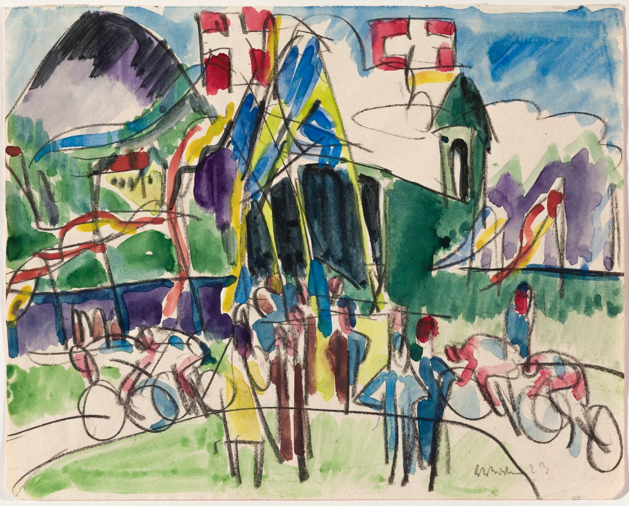 Gara ciclistica da Ernst Ludwig Kirchner