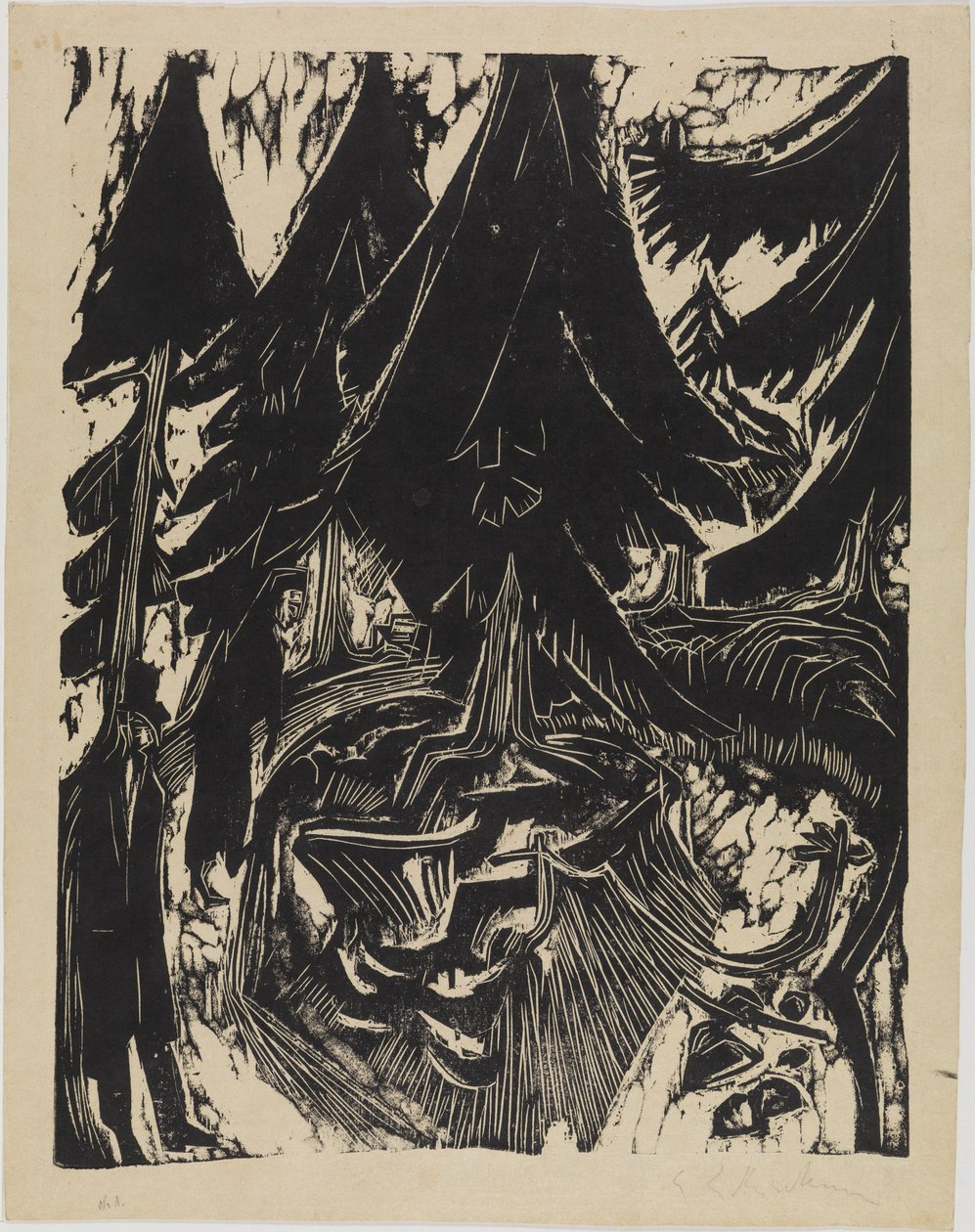 Passeggiata al sanatorio da Ernst Ludwig Kirchner