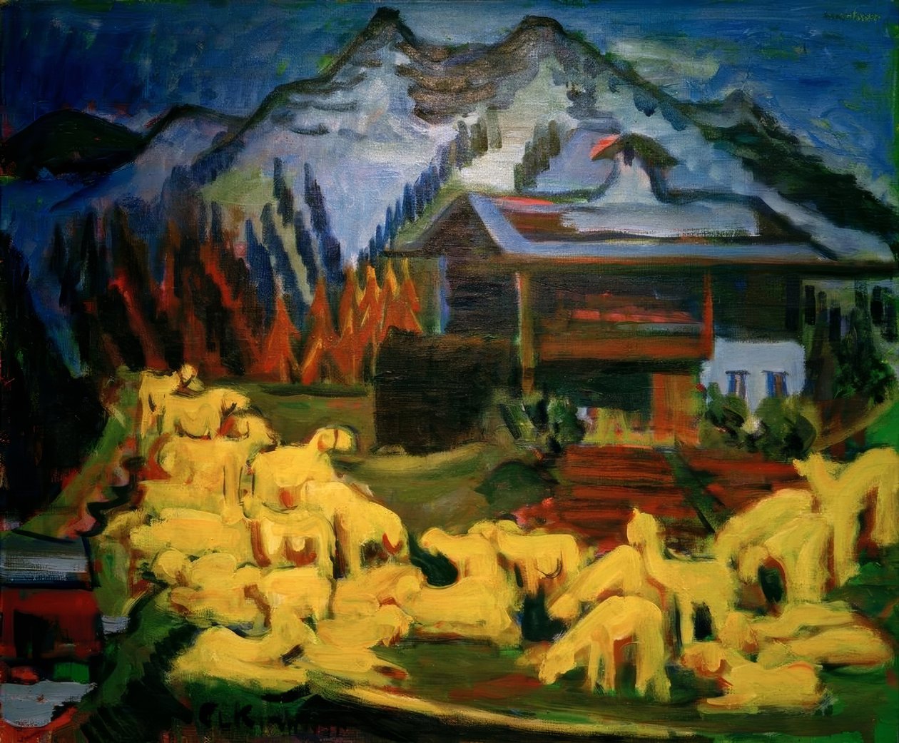 Gregge di pecore da Ernst Ludwig Kirchner