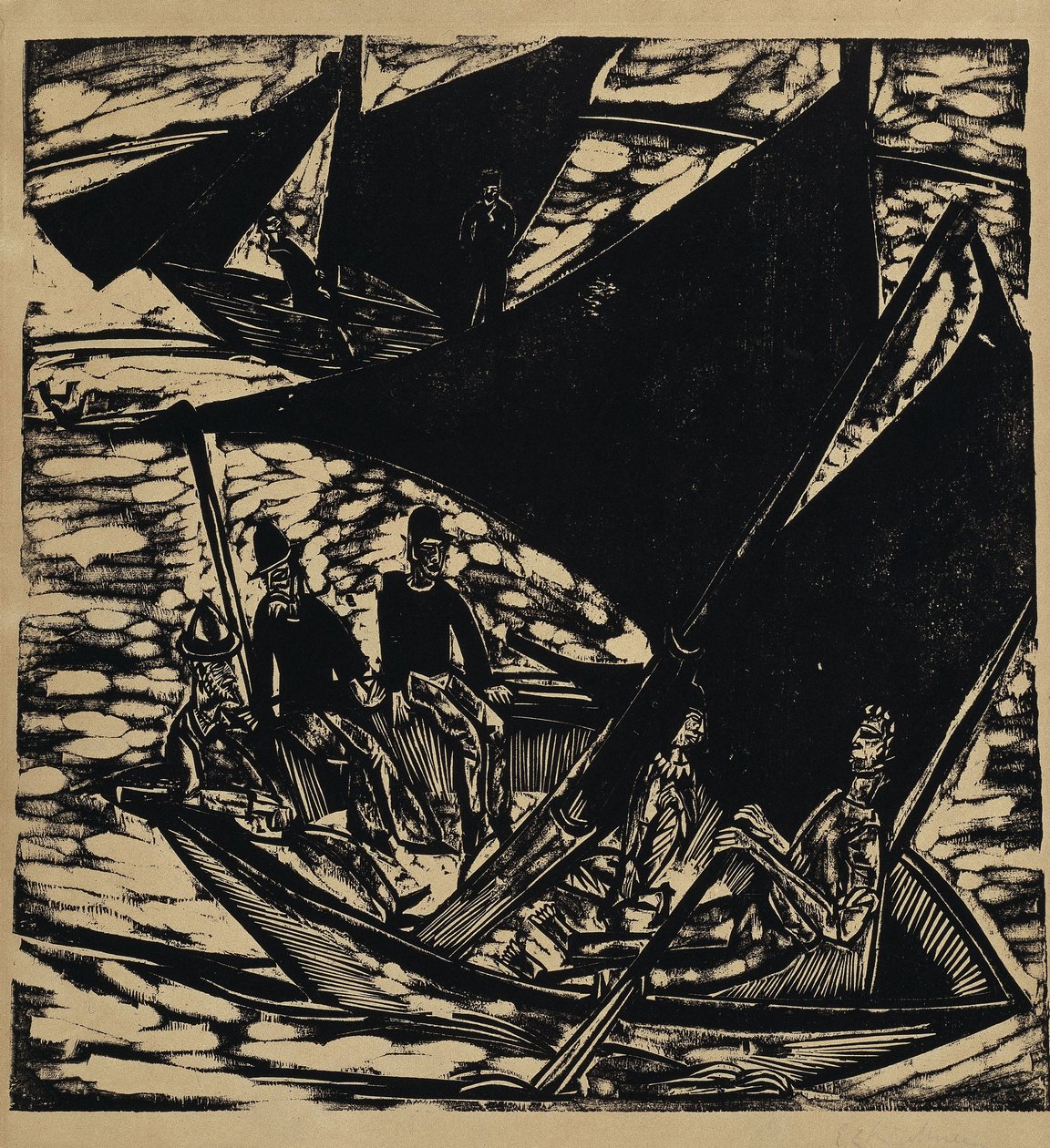 Barche a vela presso Fehmarn da Ernst Ludwig Kirchner