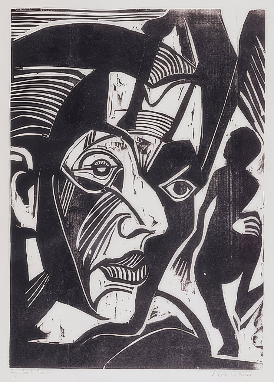 Autoritratto (Melanconia delle montagne) da Ernst Ludwig Kirchner