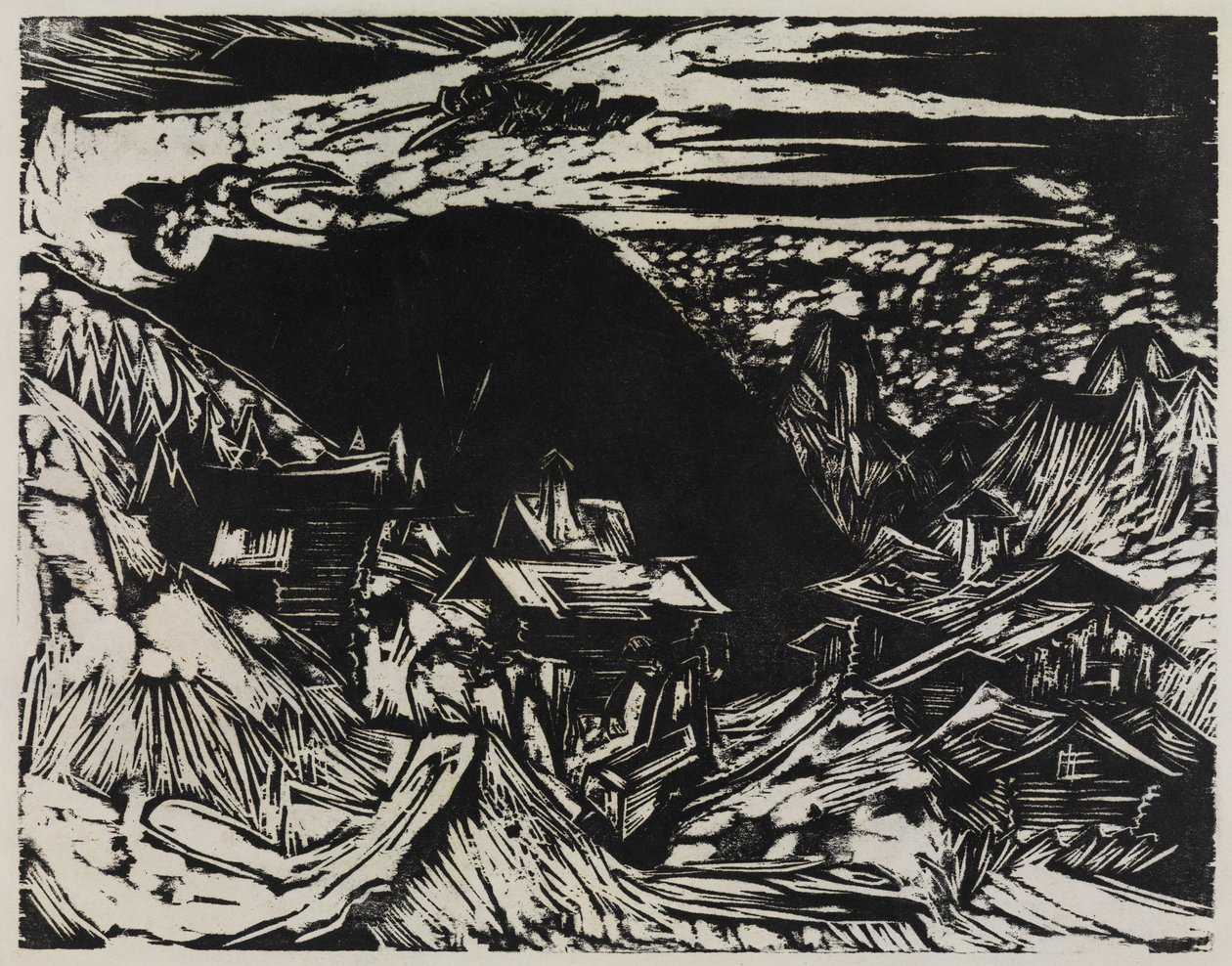 Stafelalp con l’Altein e il Tinzenhorn da Ernst Ludwig Kirchner
