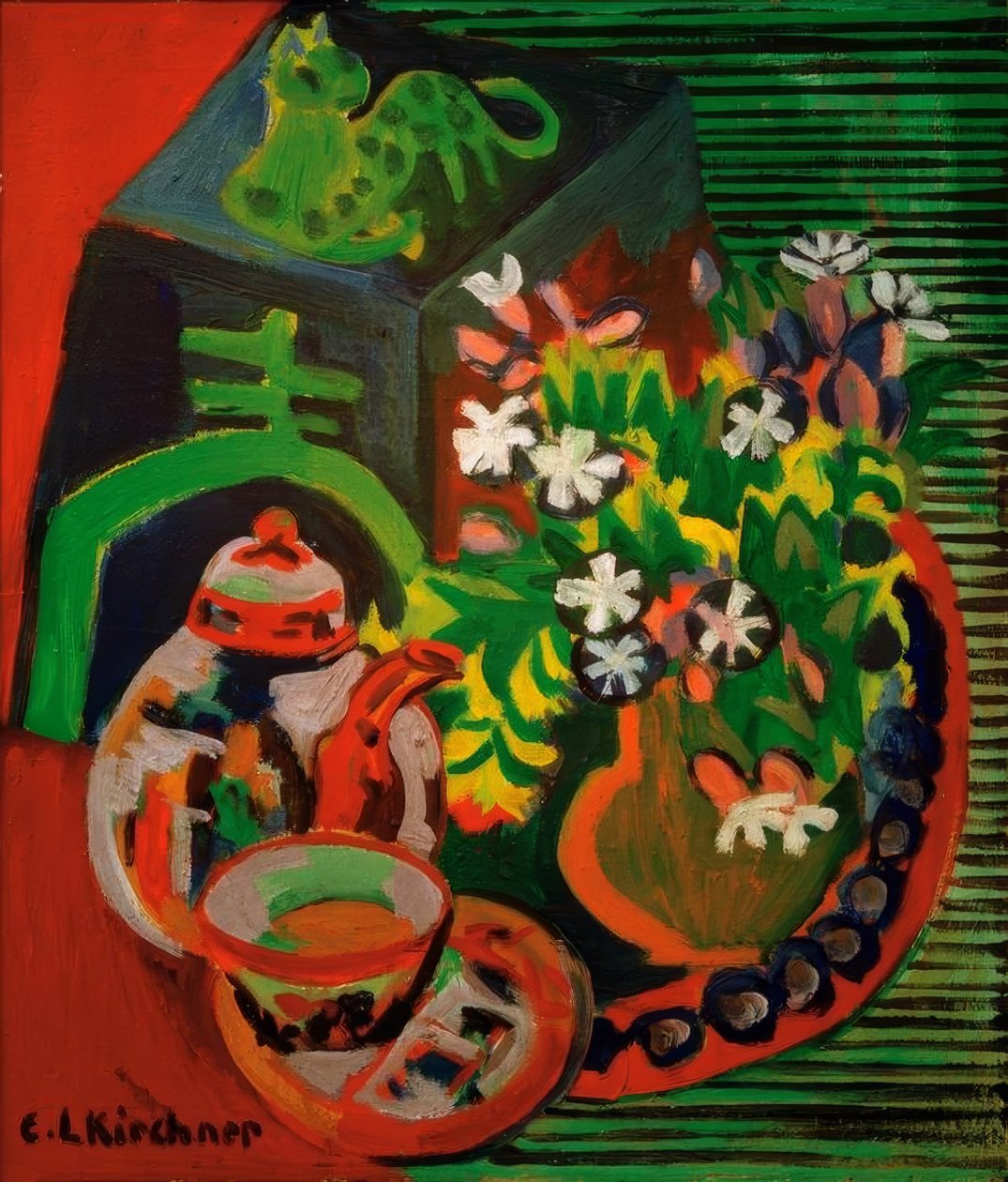 Natura morta con porcellana cinese da Ernst Ludwig Kirchner