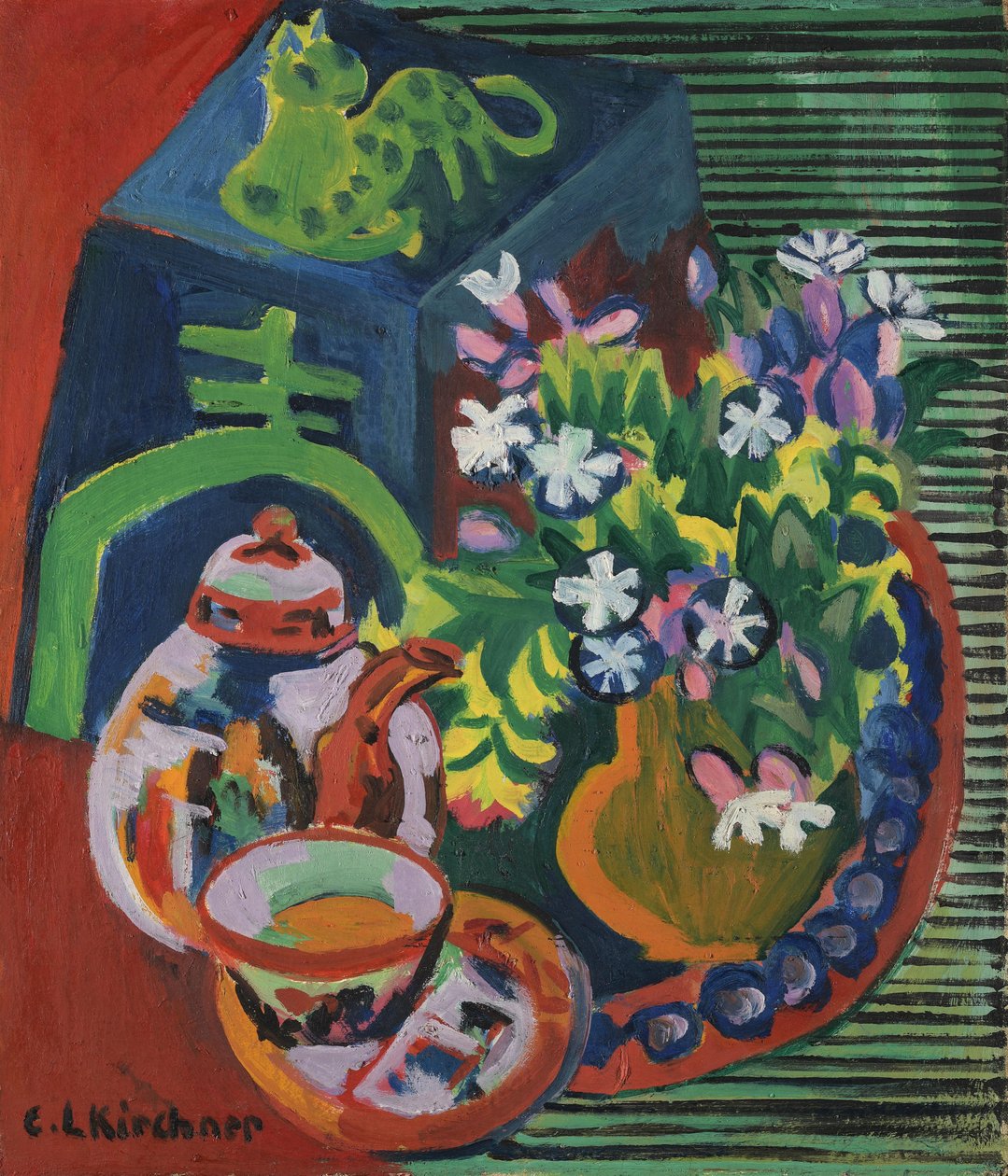 Natura morta con porcellana cinese da Ernst Ludwig Kirchner