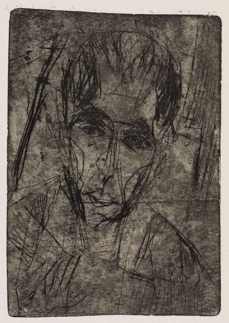 Curva della strada / Ritratto di Wilhelmine Julow I da Ernst Ludwig Kirchner