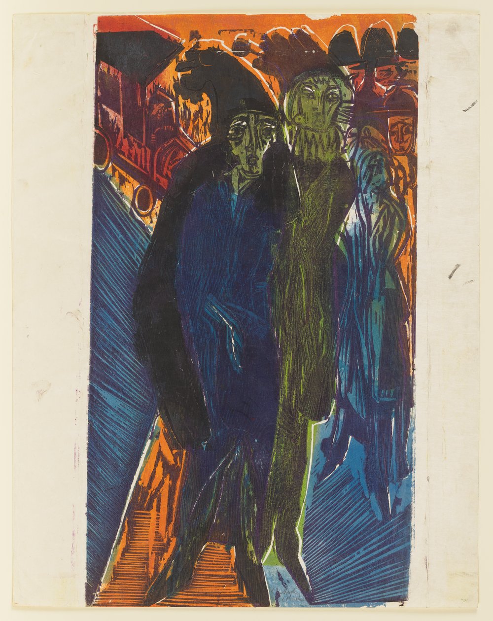 Scena di strada (tratta dal dipinto “Scena di strada” del 1914) da Ernst Ludwig Kirchner