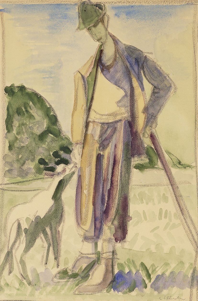 Il pastore; Der Hirte da Ernst Ludwig Kirchner