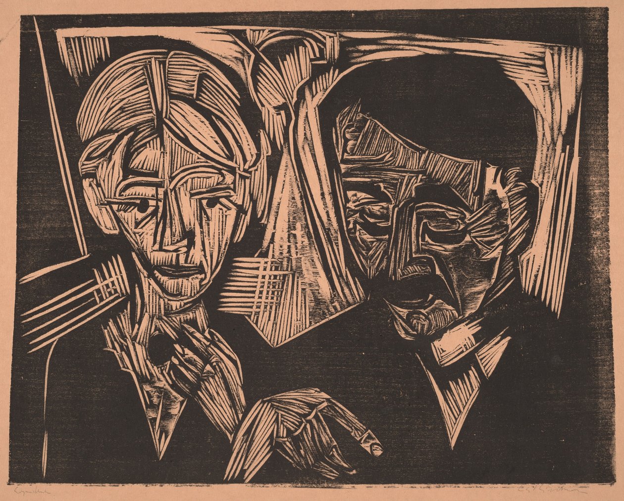 I coniugi Müller (Ehepaar Müller) da Ernst Ludwig Kirchner