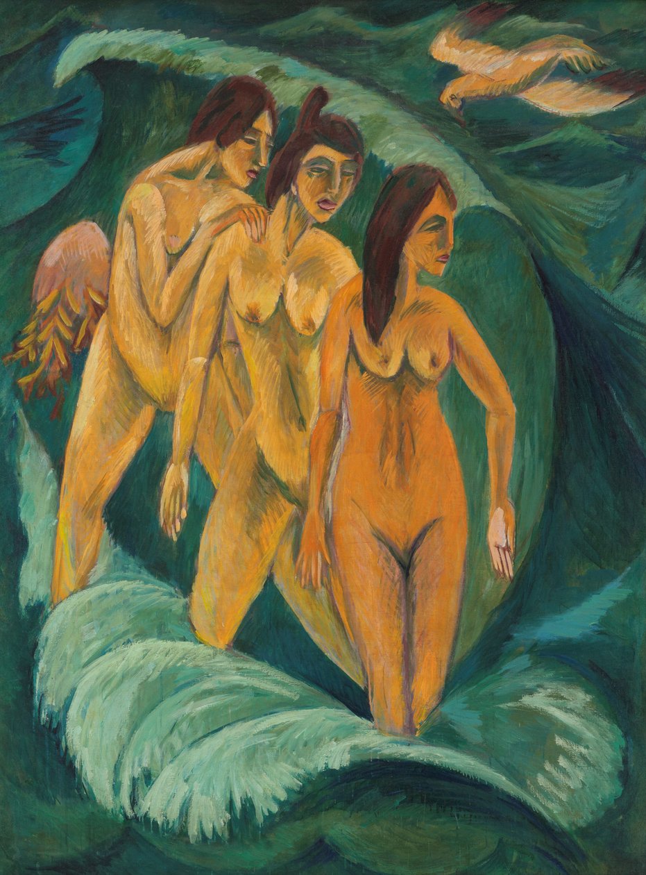 Tre bagnanti, 1913 da Ernst Ludwig Kirchner