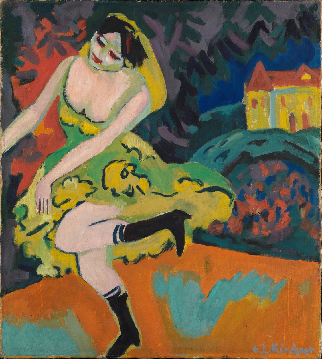 ballerina di varietà da Ernst Ludwig Kirchner