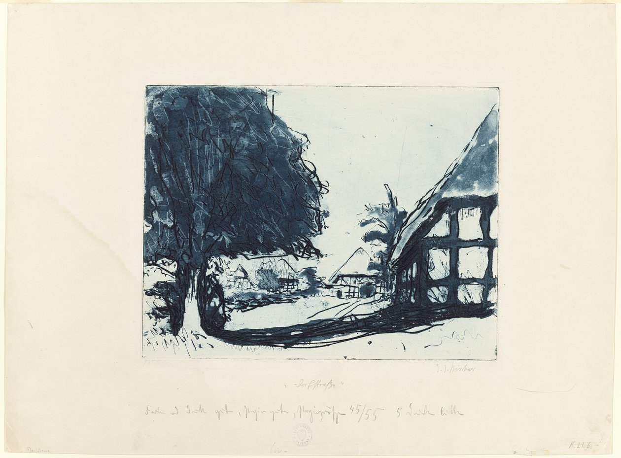 Strada del Villaggio da Ernst Ludwig Kirchner