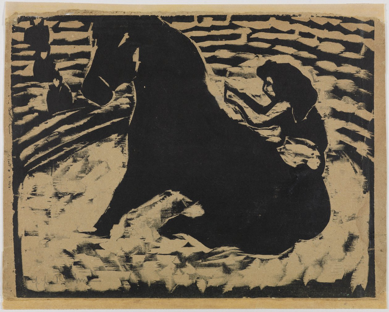 Cavallerizza del circo - Artista su un pony nero da Ernst Ludwig Kirchner