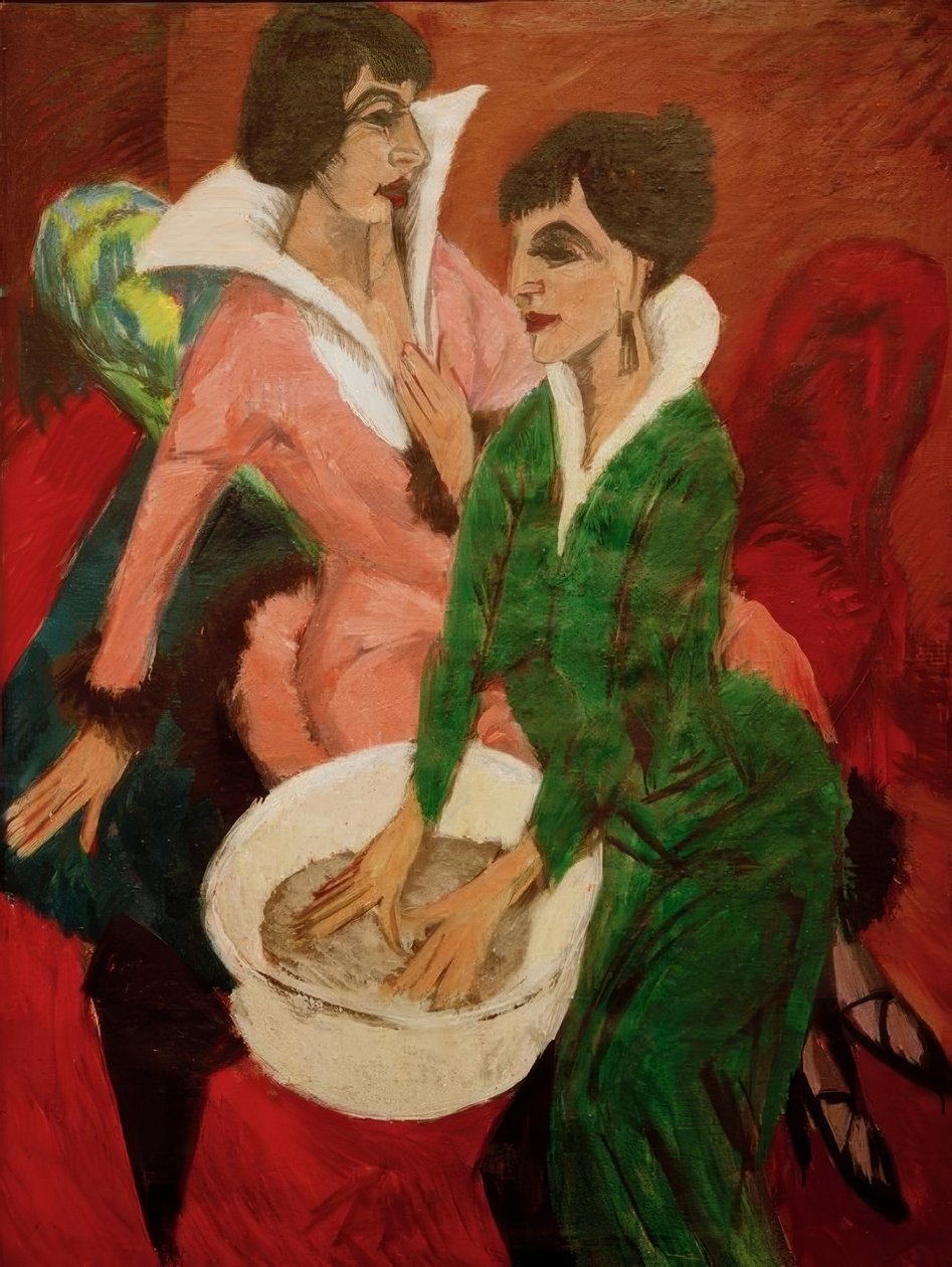 Due donne con lavabo; Le sorelle da Ernst Ludwig Kirchner