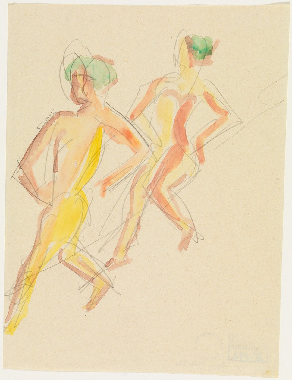 Due ballerini da Ernst Ludwig Kirchner