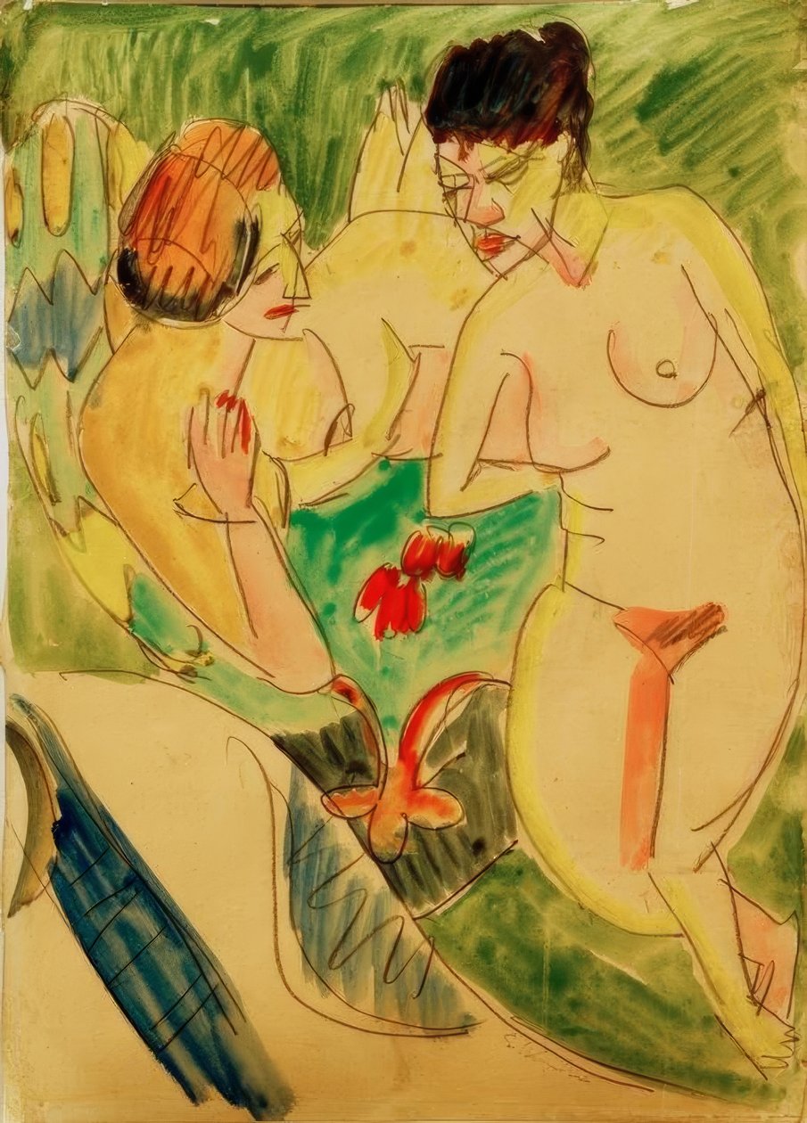 Due donne nude da Ernst Ludwig Kirchner