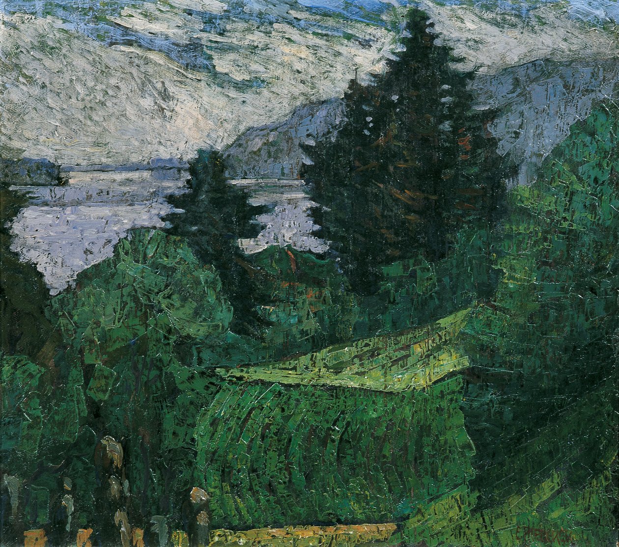 Vista sul lago da Ernst Riederer