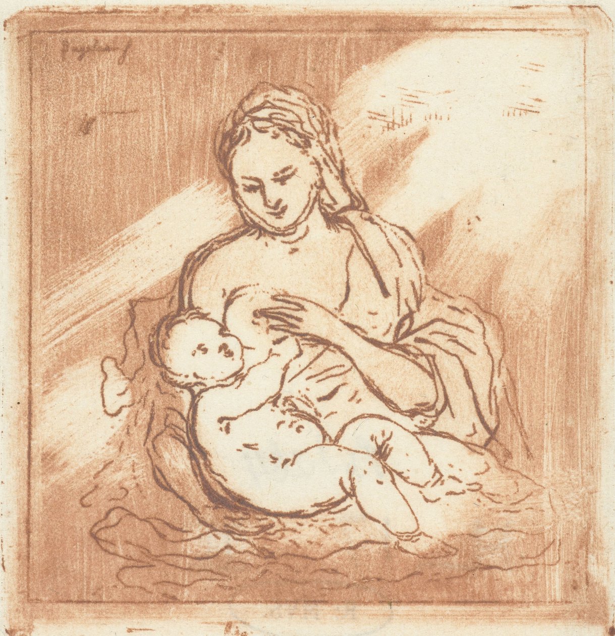Maria allatta Cristo da Ernst Willem Jan Bagelaar