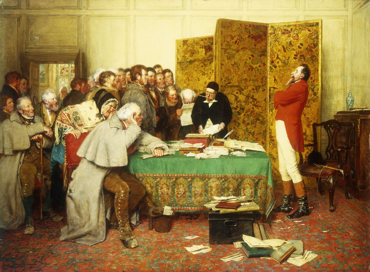Intervistando il loro membro - Locazione rifiutata, 1879 da Erskine Nicol