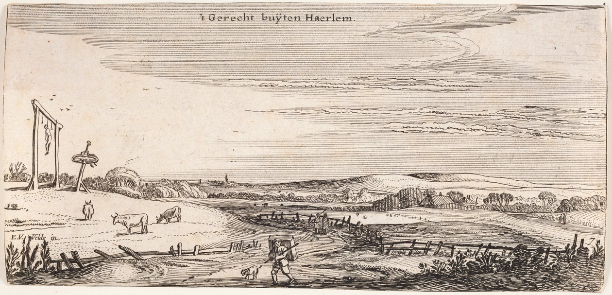 Galgebakke vicino a Haarlem da Esaias van de Velde
