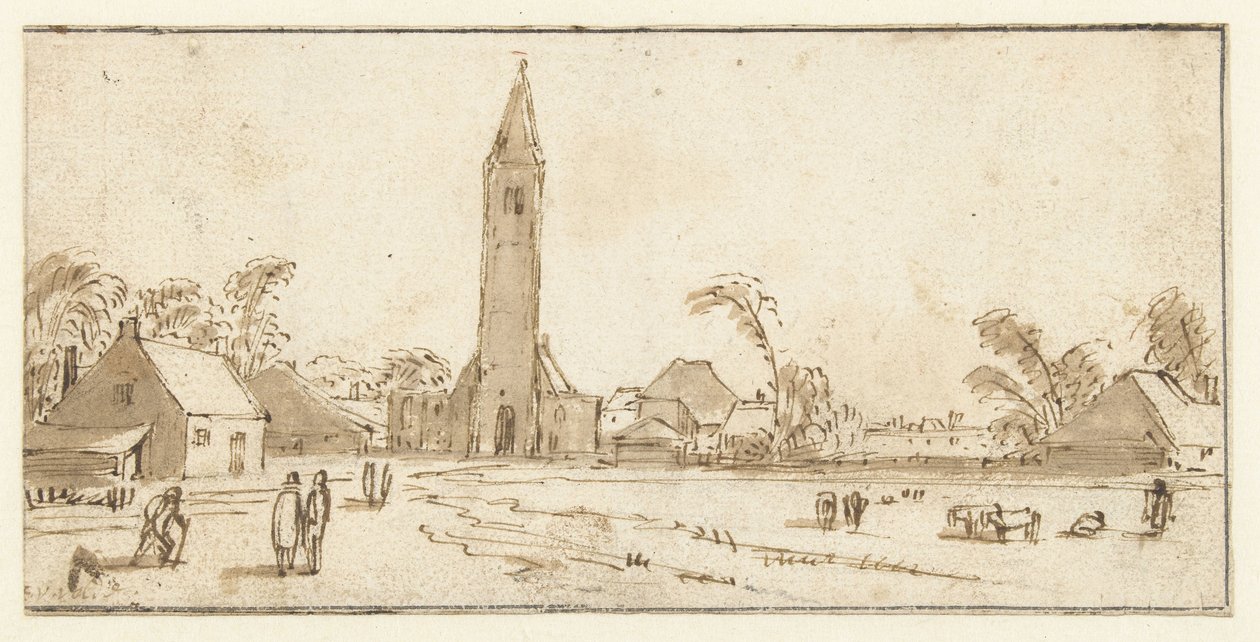 Veduta di Spaarnwoude da Esaias van de Velde