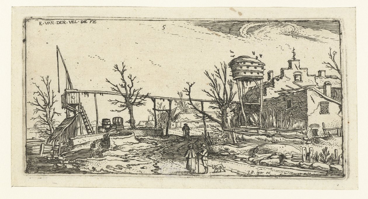 Paesaggio con una birreria Paesaggi (titolo della serie) da Esaias van de Velde