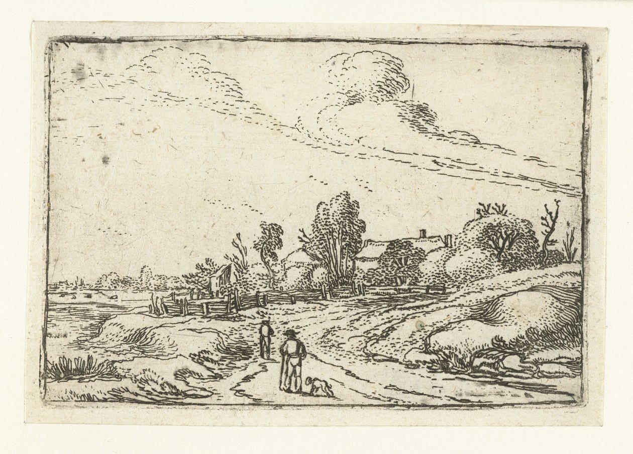Sentiero lungo una fattoria da Esaias van de Velde