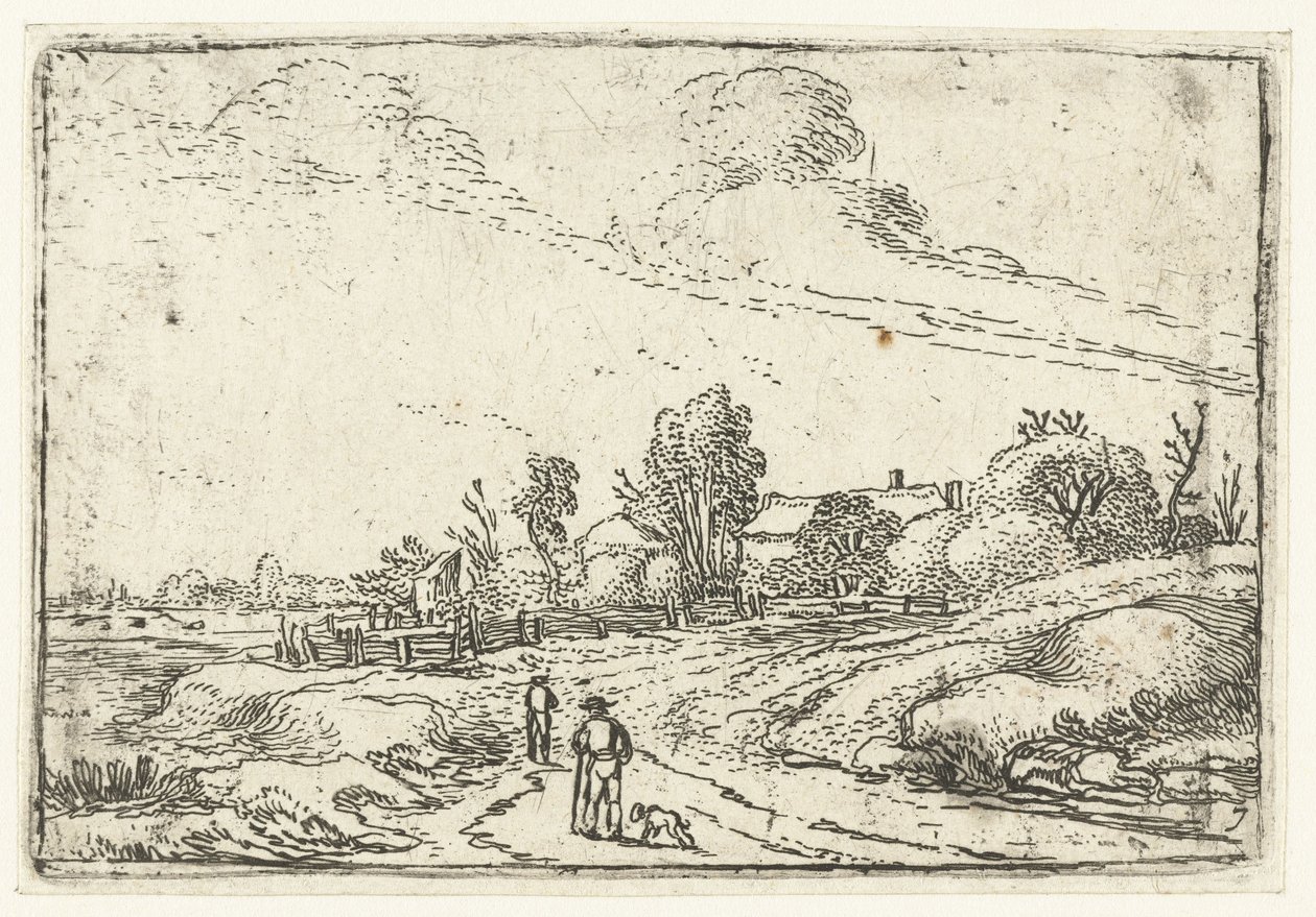 Sentiero lungo una fattoria da Esaias van de Velde