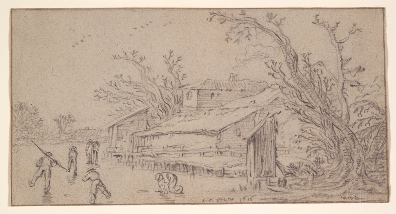 Paesaggio invernale da Esaias van de Velde