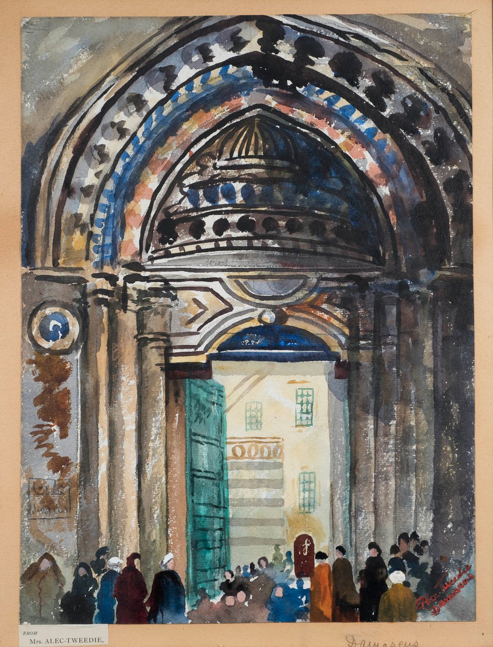 Damascus Khan, c.1919-21 da Ethel Brilliana Tweedie