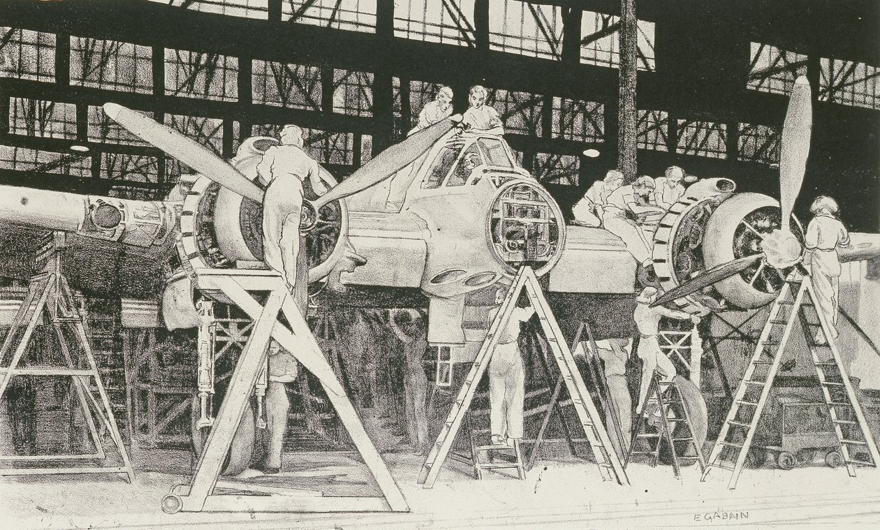 Costruzione di un caccia Beaufort da Ethel Gabain