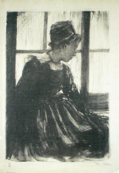 Giovane donna bretone da Ethel Gabain