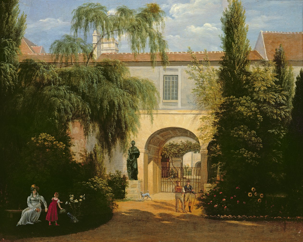 Giardino in un cortile da Etienne Bouhot