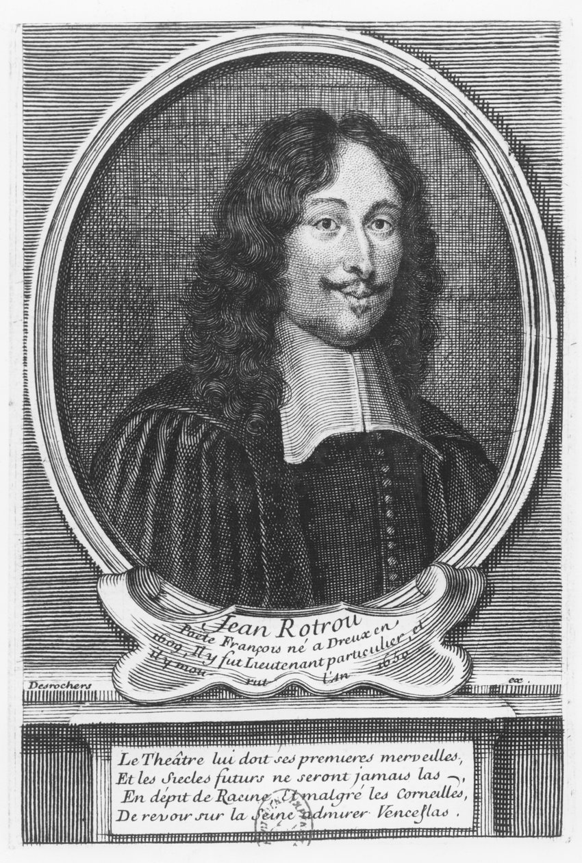 Ritratto di Jean de Rotrou da Etienne Jehandier Desrochers