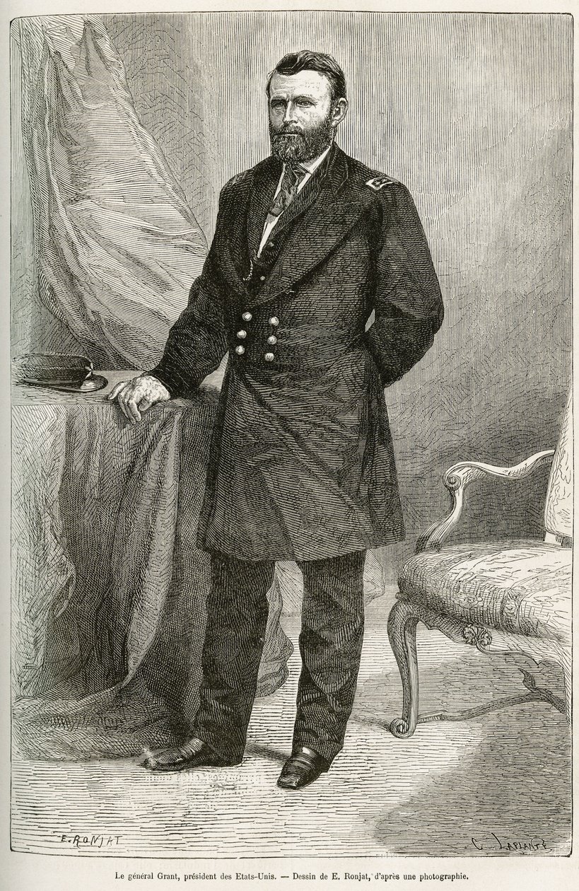 Ritratto di Ulysses Grant (1822-1885), generale americano, leader delle truppe dell