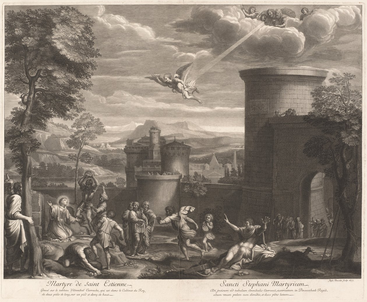 Martirio di San Sebastiano da Etienne Baudet, after Annibale Carracci