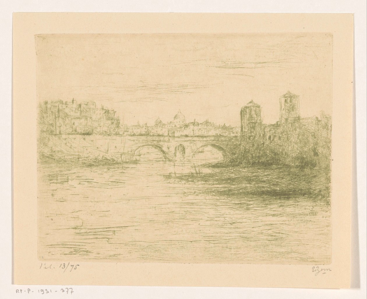 Tevere, Roma da Etienne Bosch (signed by artist)