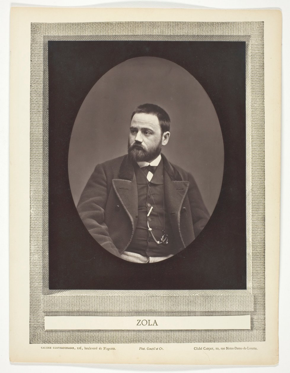Émile Zola (romanziere, drammaturgo e giornalista francese, 1840-1902) da Etienne Carjat