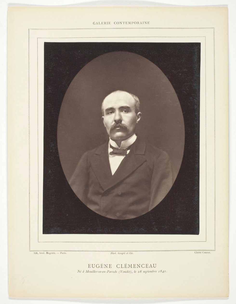 Eugène Clémenceau da Etienne Carjat