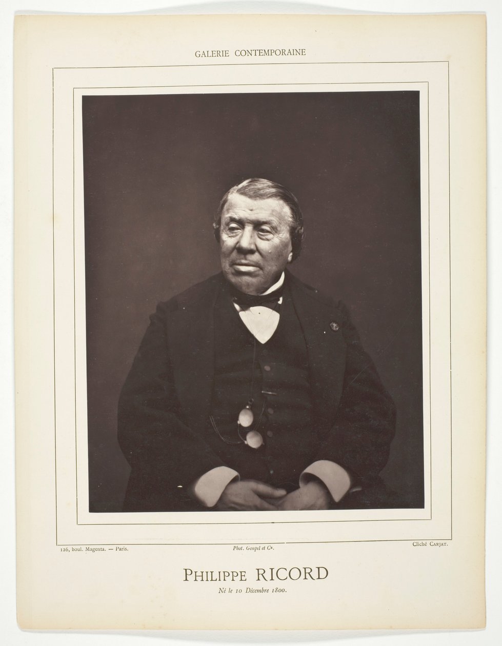 Philippe Ricord da Etienne Carjat