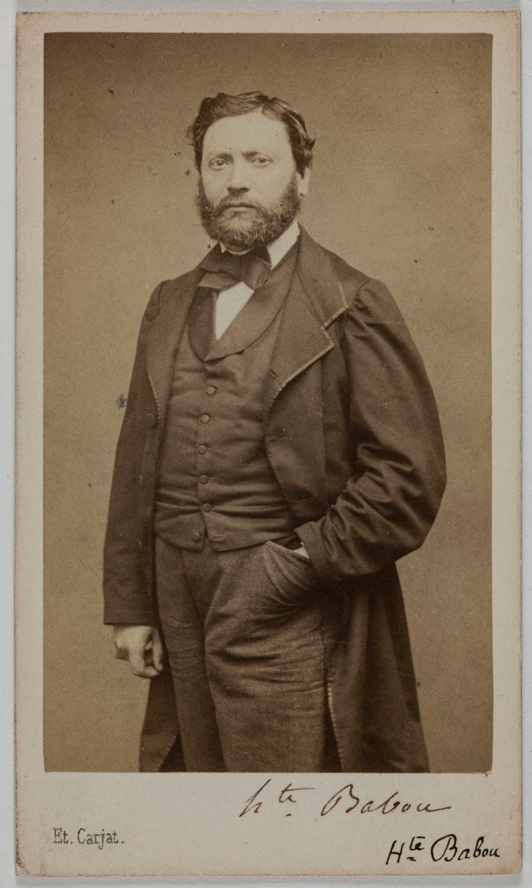 Ritratto di Hippolyte Babou (o Jean-sans-Peur), (1824-1878), (letterato) da Etienne Carjat