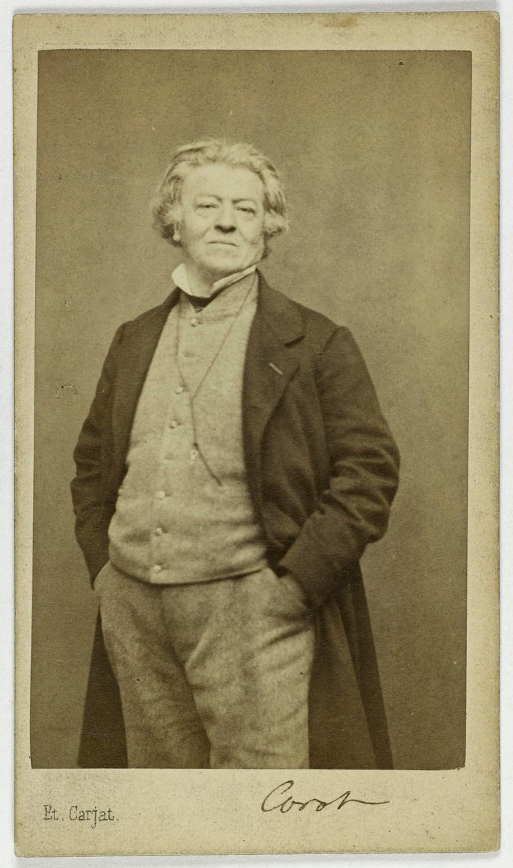Ritratto di Jean-Baptiste Camille Corot (1796-1875), pittore da Etienne Carjat
