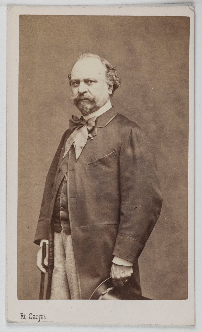 Ritratto di Giuseppe Palizzi (1813-1887), pittore italiano. da Etienne Carjat