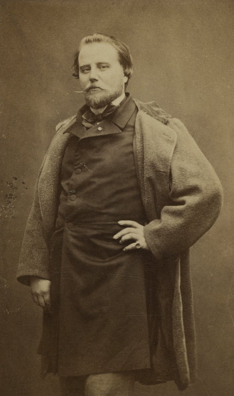 Ritratto di Charles Basset (1822-1869), meglio conosciuto con lo pseudonimo di Adrien Robert. da Etienne Carjat