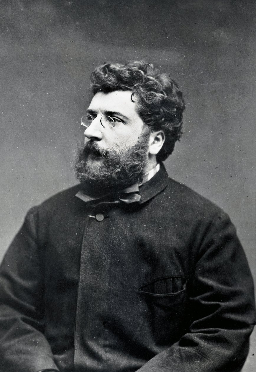 Ritratto del compositore e pianista francese Georges Bizet da Etienne Carjat
