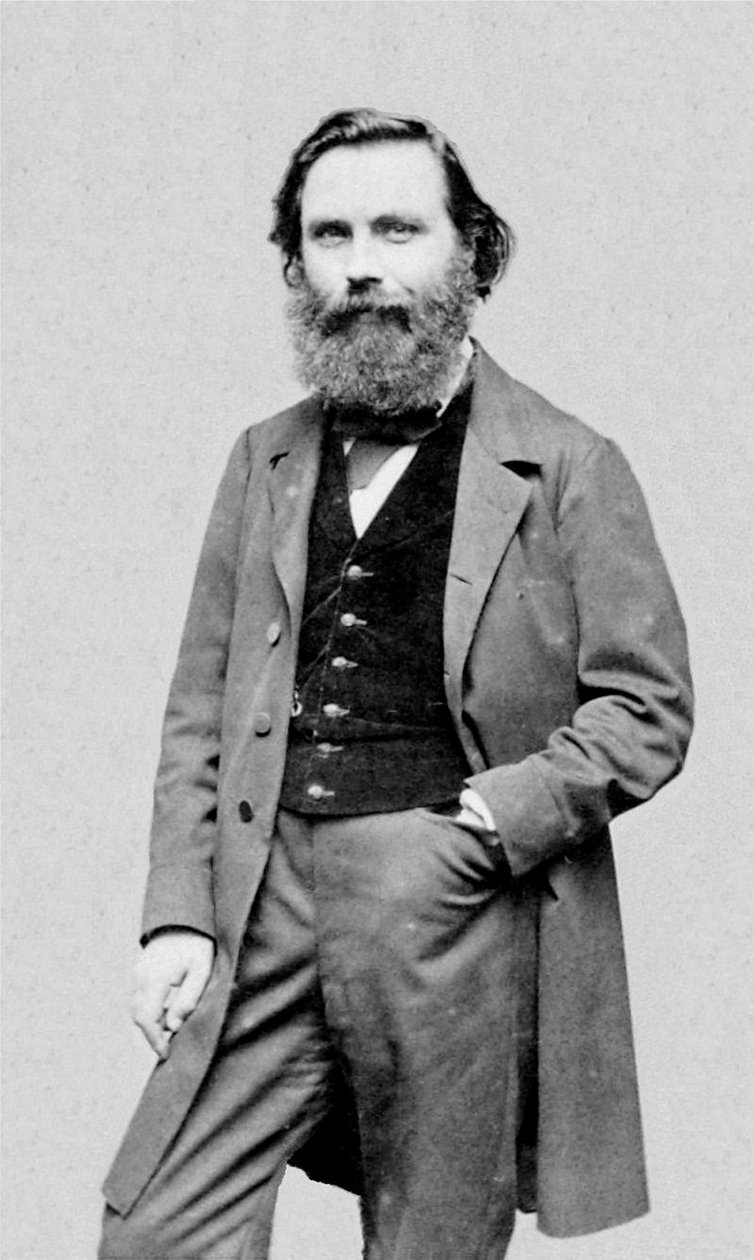Ritratto dello scrittore e giornalista francese Eugène Garcin (1830-1909). da Etienne Carjat