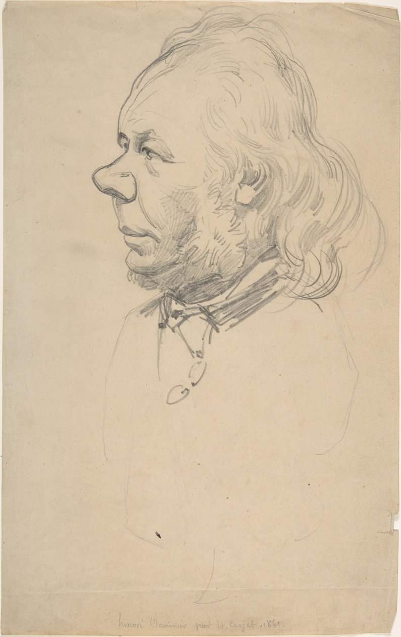 Ritratto di Honoré Daumier da Etienne Carjat