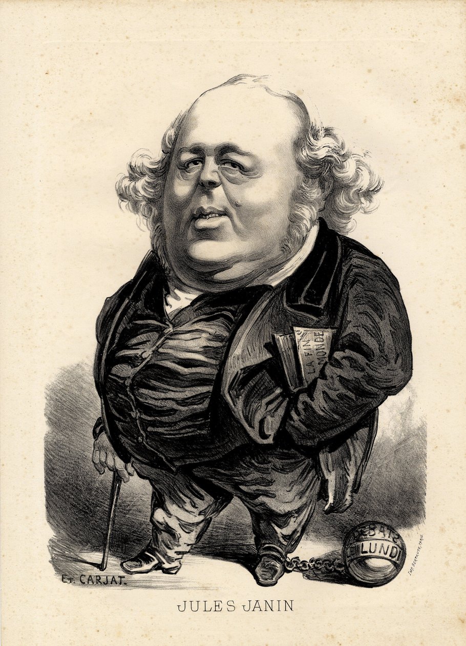 Foglio volante - Illustrazione di Etienne Carjat: Janin Jules da Etienne Carjat